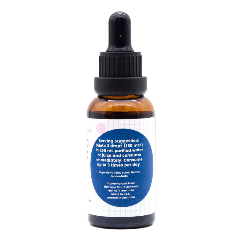 Love Your Gut Fulvic Humic Concentrate Drops, by Supercharged Food,