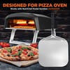 NutriChef Nonstick Pizza Peel - 16" x 12" Aluminum Pizza