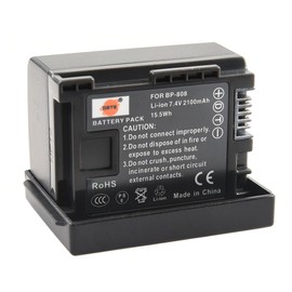 DSTE BP-808 - Batteria agli ioni di litio e caricatore micro USB, compatibile con Canon BP-807, BP-809 e Canon FS200, FS300, FS400, FS21, FS22, FS31, FS40