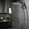 Hibbent All Metal CUPC Certified 12'' Rainfall Shower Head, Dual