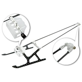 Alum/Carbon Fiber Landing Gear w/Tail Support:MCPX