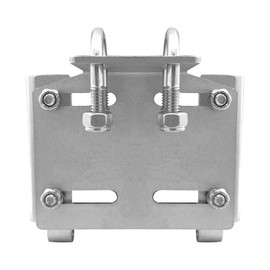 ISURE MARINE Stainless Steel Horizontal Stanchion Rail Mount Anchor Bracket, Rail Mount Fluke Anchor Bracket Rugged Durable High Hardness (Fits 7/8" to 1" Rails) for Boats Yachts Ships
