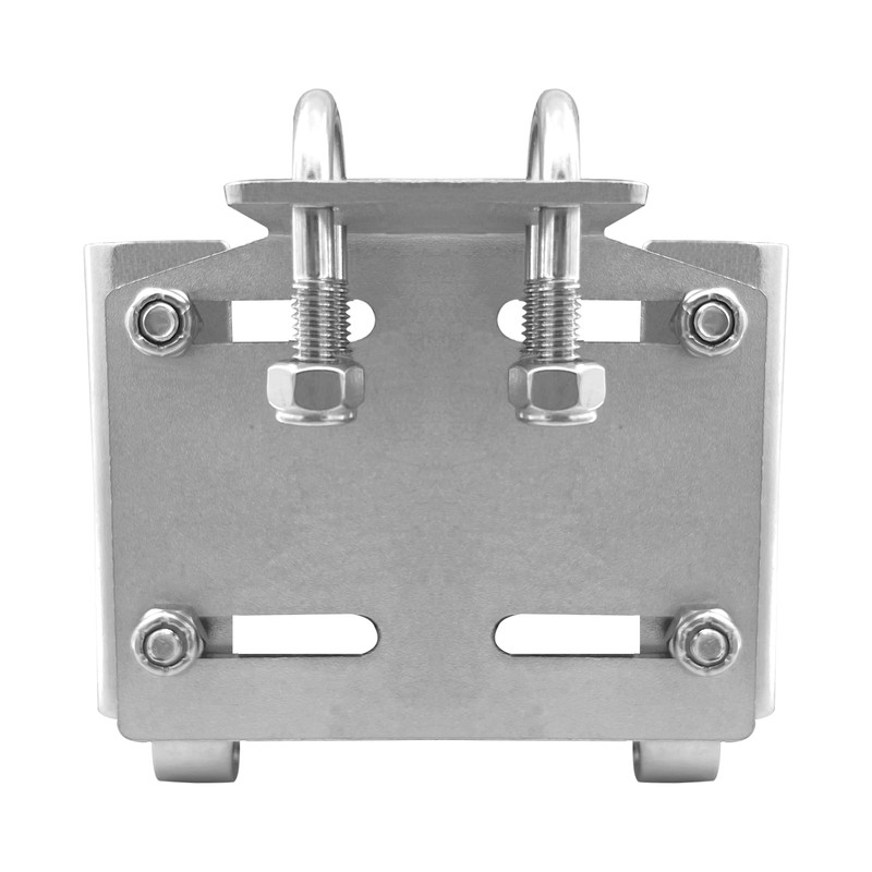 ISURE MARINE Stainless Steel Horizontal Stanchion Rail Mount Anchor Bracket,