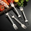 2pcs Stainless Steel Fruit Cutter, Watermelon Fork Slicer Cutter, 2