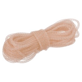 MECCANIXITY 30 Yards Mesh Tube 3/8 Inch Decor Tubing Flex for Wreath, Gift, Decorations Birthday, and Wedding Party,DIY Craft - Dark Purple