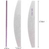 8PCS Professional Nail Files Double Sided Emery Board 100/180 Grit