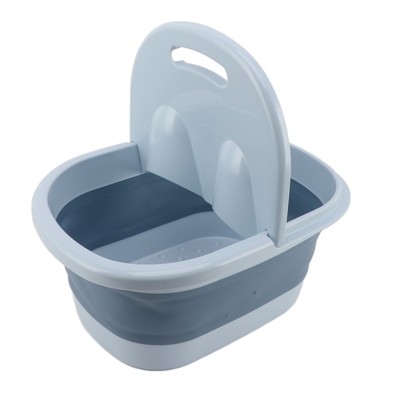 Foldable Foot Bath Basin with Massage Acupoint PP Silicone Foot