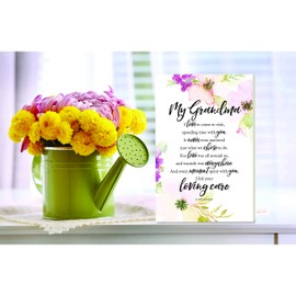 DEXSA My Grandma Wood Plaque with Inspiring Quotes 6"x9" - Elegant Vertical Frame Wall & Tabletop Decoration | Easel & Hanging Hook | Christian Family Religious Home Decor Saying | Made in the USA