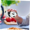 Mikinona 2pcs Ceramic Panda Seasoning Jar Salt Pepper Portable Kitchen