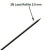 Maydahui 120 Pieces 2B Lead Refills 2.0 mm Smooth Mechanical