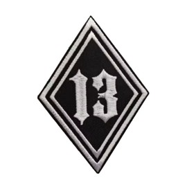 Embroidered Iron on Patch for Motorcycle Vest Motorcycle Clothing Pilot Motorcycle Jackets (Number 13)