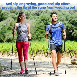 BNGXR Nordic Walking Poles Rubber Steps, Pack of 12 Rubber Buffer for Walking Poles, Nordic Walking Pads, Trekking Rubber Buffer Asphalt for All Common Hiking Poles, Gravel and Mountains Diameter of