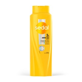 Sedal Shampoo Toque de Seda, 2% Amino-Silk Complex. 100 h de Suavidad en 1 min*. Cabello 100% más Sedoso. Control del Frizz*, 620 mL