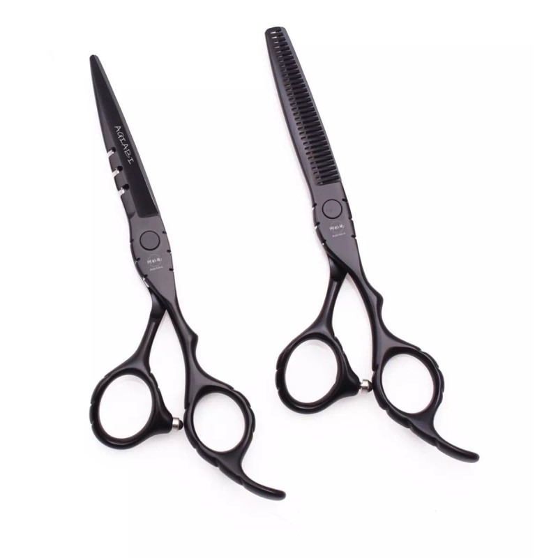 Aqiabi Kit Tijeras Peluquero / Estilista 6 / Microdentada Original