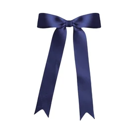 Meseey 30 Pcs 5 x 7 Inch Navy Blue Grosgrain Ribbon Bows with Twist Tie Gift Bows for Gift Wrapping, Crafts, Parties (Navy Blue,Width of 1")