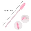 100 Pieces Disposable Eyelash Brushes with Crystal Handle Makeup Tool