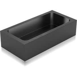 1kg Premium Graphite Ingot Mold, 1-Piece High-Purity Metal Casting Mold for Gold, Silver, Aluminum, Copper & Brass, Heat Resistant up to 1800°C / 3272°F