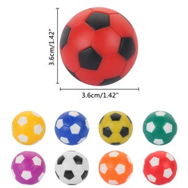 TOSAMZOO 9 Pack Foosball Table Replacement Foosballs, 1.42 Inch/36mm Table Soccer Balls for Foosball Accessory Replacements Multicolor Football Themed Gifts (9 Colors)