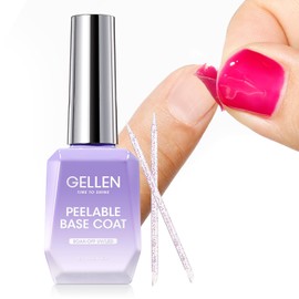 Gellen Peel Off Gel Base Gel Nail Base Coat, Removable Nails, Easy Off, Removable, Gentle on Nails, For Self-Nails, 0.6 fl oz (18 ml), UV/LED Compatible