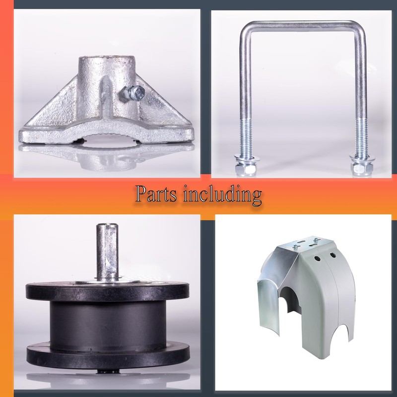 Sliding Gate Rollers, Nylon Cantilever Slide Gate with Covers, 4"