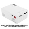 814 Mini Poratble Projector White Housedhold Projector 1080P Support for