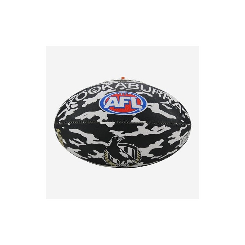 Collingwood Magpies AFL Footy Camo Synthetic Football Size 5