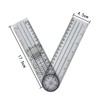 LUYING Goniometer, Angle Meter, Multi-Ruler, Angle Spine Ruler, 360 Degree