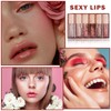 AWCCXMYM 6PCS Nude Lip Gloss Set Shine Glossy Plumping Clear
