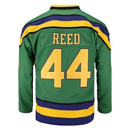 Youth Ducks Movie Shirts Ice Hockey Jersey (44 Reed Green, Small)