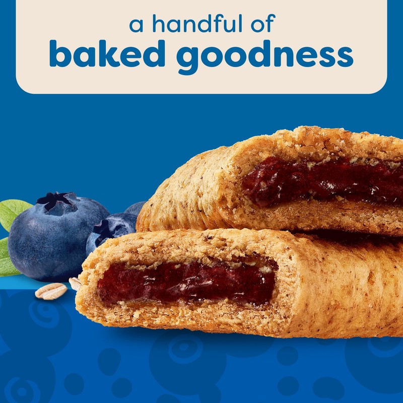 Nutri-Grain Soft Baked Breakfast Bars, Kids Snacks, Whole Grain, Blueberry