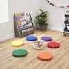 ECR4Kids SoftZone Floor Cushions, Round, Flexible Seating, Assorted, 6-Piece