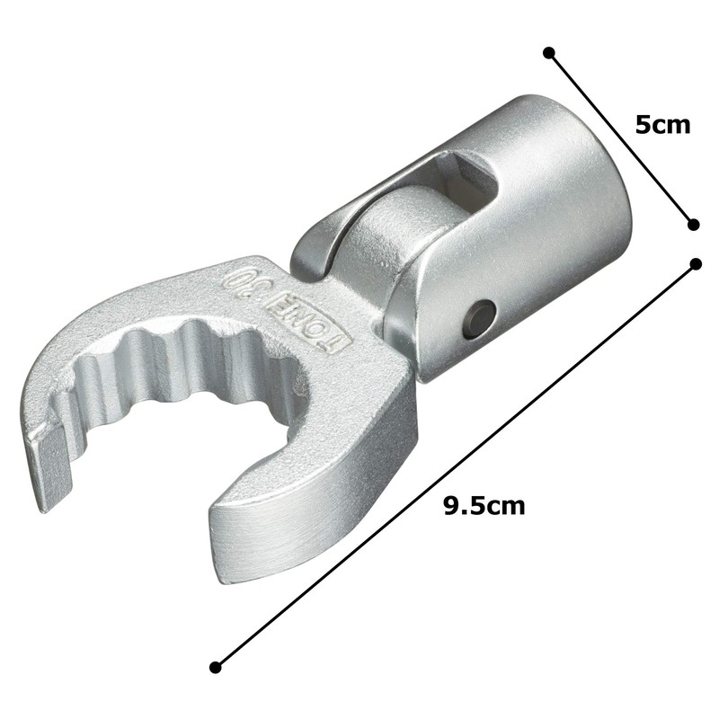 Tone 4DCF-30F Flex Claw Foot Wrench, 1/2 inches (12.7 mm),
