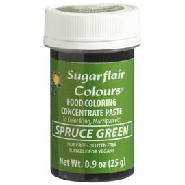 Sugarflair Food Coloring Concentrate Paste, 25 Grams Spruce Green