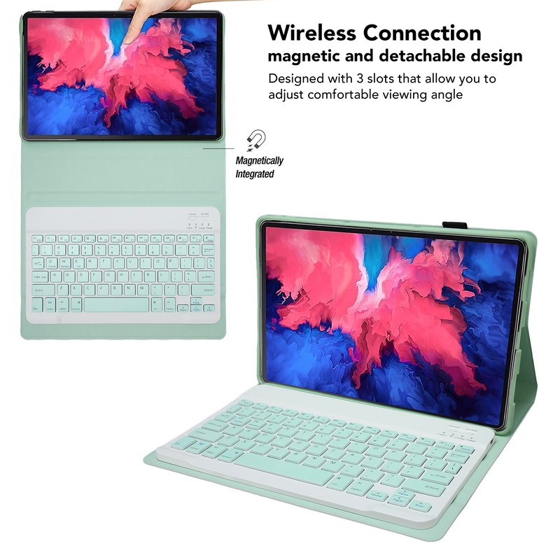 Tablet Keyboard Magnetic Protective Case BT Connection Slim Wireless Keyboard