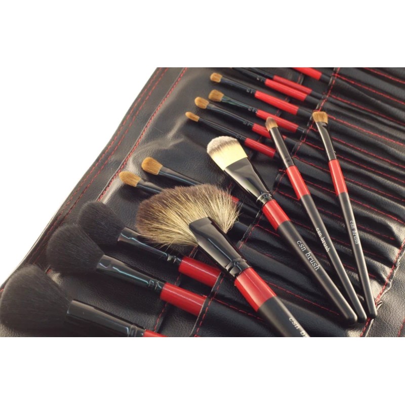 Cosna Kit De 22 Brochas Con Estuche Para Maquillaje Profesional