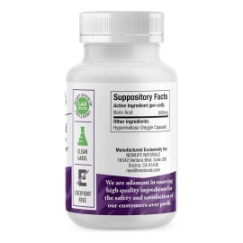 Acido Borico Newlife Naturals 600mg Equilibrio Ph 30pz Sabor Sin Sabor