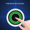 Black Air Purifier Portable USB Powered Low Noise Car Air