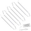 Cefrank Under Cabinet Lighting, 8pcs 12" V-Shape Linkable LED Light