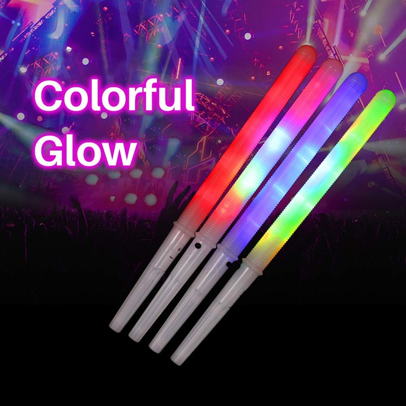 Spacnana LED Glow Sticks for Cotton Candy Machine, 7 Colour
