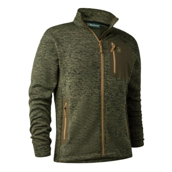 Deerhunter Sarek Fleece Jacket, Olive Night Melange