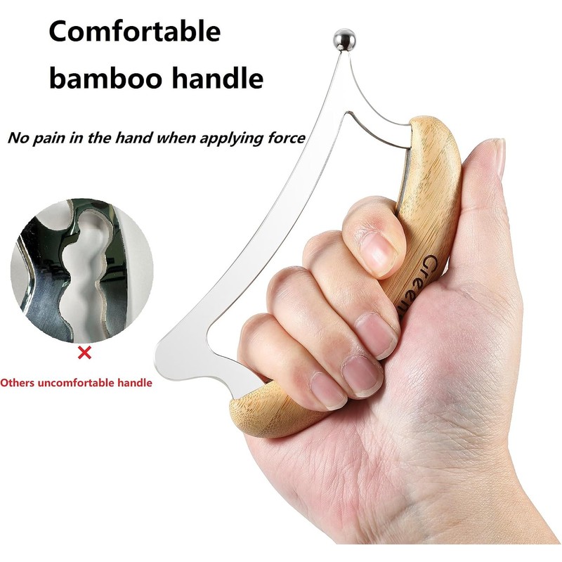 2 in 1 Stainless Steel Gua Sha Massage Tool Set