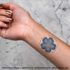 4 x 'Forget Me Not Circle' Temporary Tattoos - Water