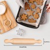 Lilanjumo 18 PCS Small Rolling Pin,Rolling Pin,Clay Rolling Pin,Small Wooden