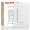 MOES Smart Double Light Switches, 2nd Generation Wi-Fi 2 Gang