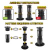 ALYCLIP Adjustable Height Bed Support Legs, Set of 2 Bed