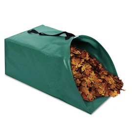 1 Pack Reusable Yard Garden Bags, Dustpan Yard Bag for Leaf, 53-Gallon Foldable Waste Bag, Leaves Collector for Outdoor Debris Leaves, Grass Clippings, Garden Debris(200 L)