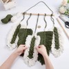 ORIGACH DIY Macrame Leaf Wall Hanging Kit Boho Macrame Feather