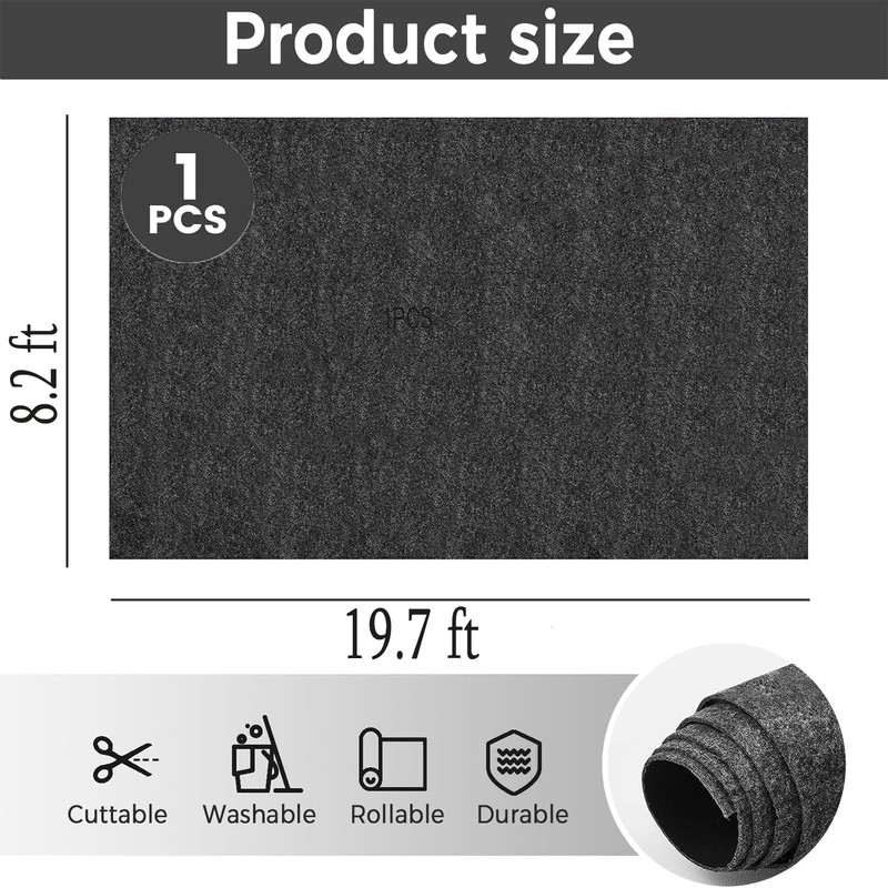 Oil Spill Mat, Garage Floor Mat for Under Car, Absorbent