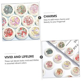 FOMIYES Christmas Nail Art Decals Colorful Mixed Slice Flakes for Festive Designs Easy Decorations for Nails for Holiday Celebrations and Ideas Style