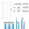 ABNO1 PSU Cable Extension Kit 30CM Length with Cable Combs,1x24Pin/2x8Pin(4+4)